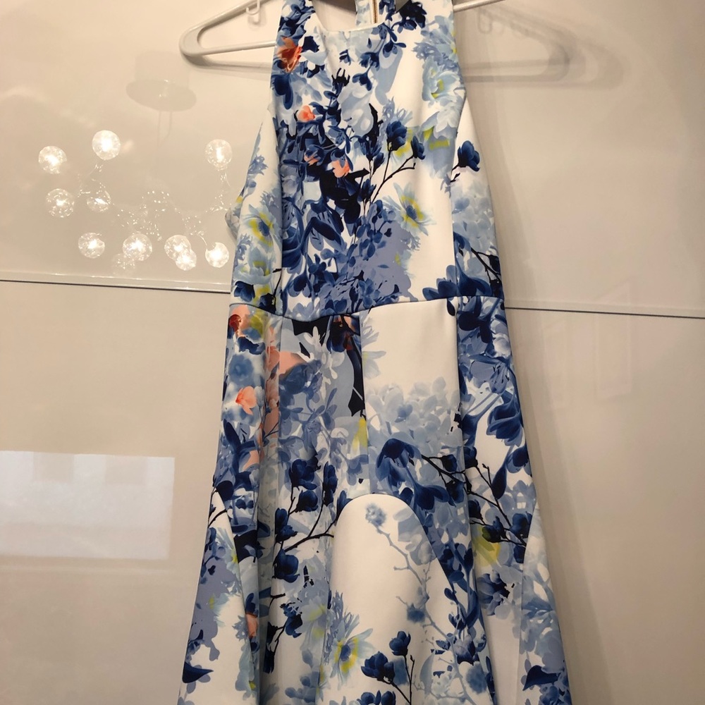 State of Being A line floral mini dress